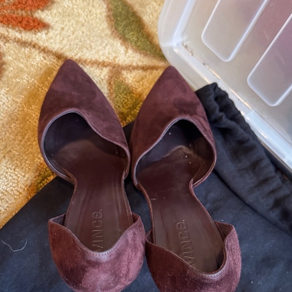 Vince Women's Rich Brown Suede Heels - Picture 9 of 9